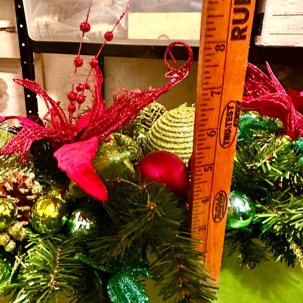 Festive Holiday Centerpiece Faux Greenery Spray - Picture 4 of 9